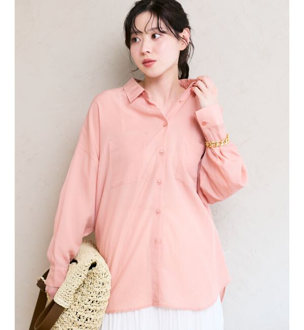  「シアー2WAYオーバーシャツ」|シャツ・ブラウス|