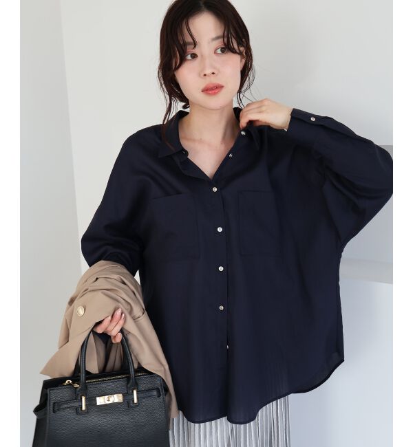  「シアー2WAYオーバーシャツ」|シャツ・ブラウス|