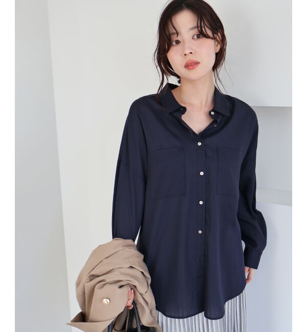  「シアー2WAYオーバーシャツ」|シャツ・ブラウス|