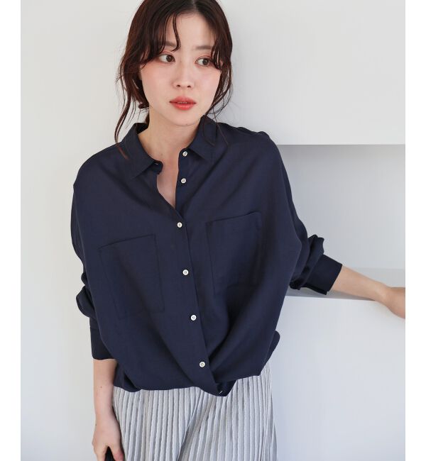  「シアー2WAYオーバーシャツ」|シャツ・ブラウス|