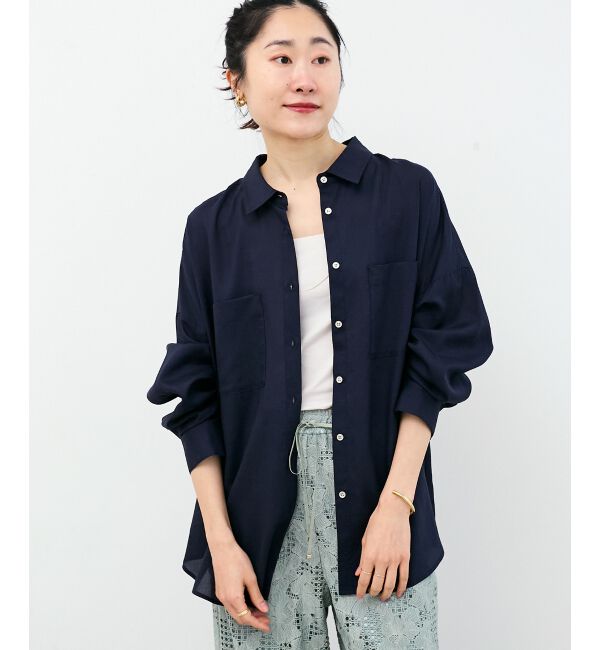  「シアー2WAYオーバーシャツ」|シャツ・ブラウス|