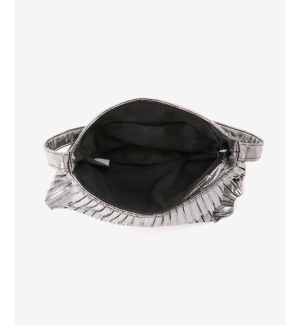 MAJESTICLEGON「シャイニープリーツミニバッグ」|ハンドバッグ|