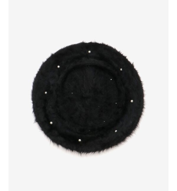  「ふわふわパールベレー帽」|ハンチング・ベレー帽|