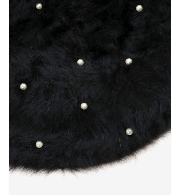  「ふわふわパールベレー帽」|ハンチング・ベレー帽|