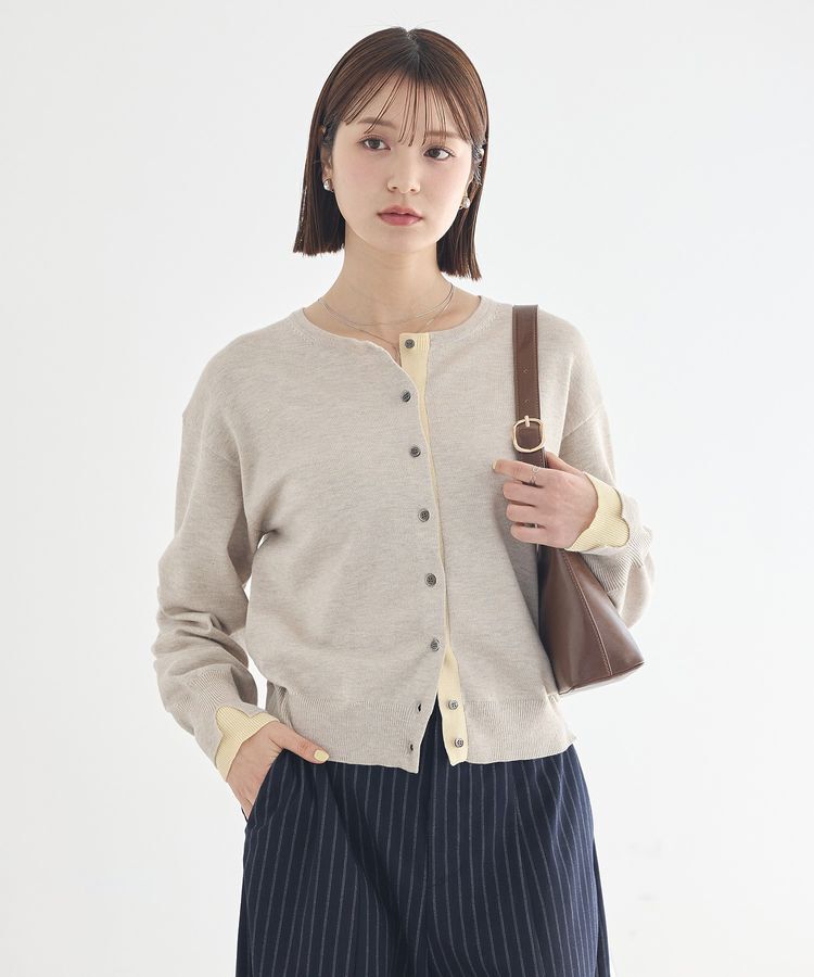 earth music&ecology「【UVカット】カラーコンビニットカーディガン」|カーディガン|