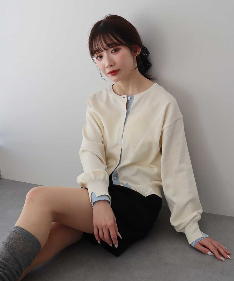 earth music&ecology「【UVカット】カラーコンビニットカーディガン」|カーディガン|