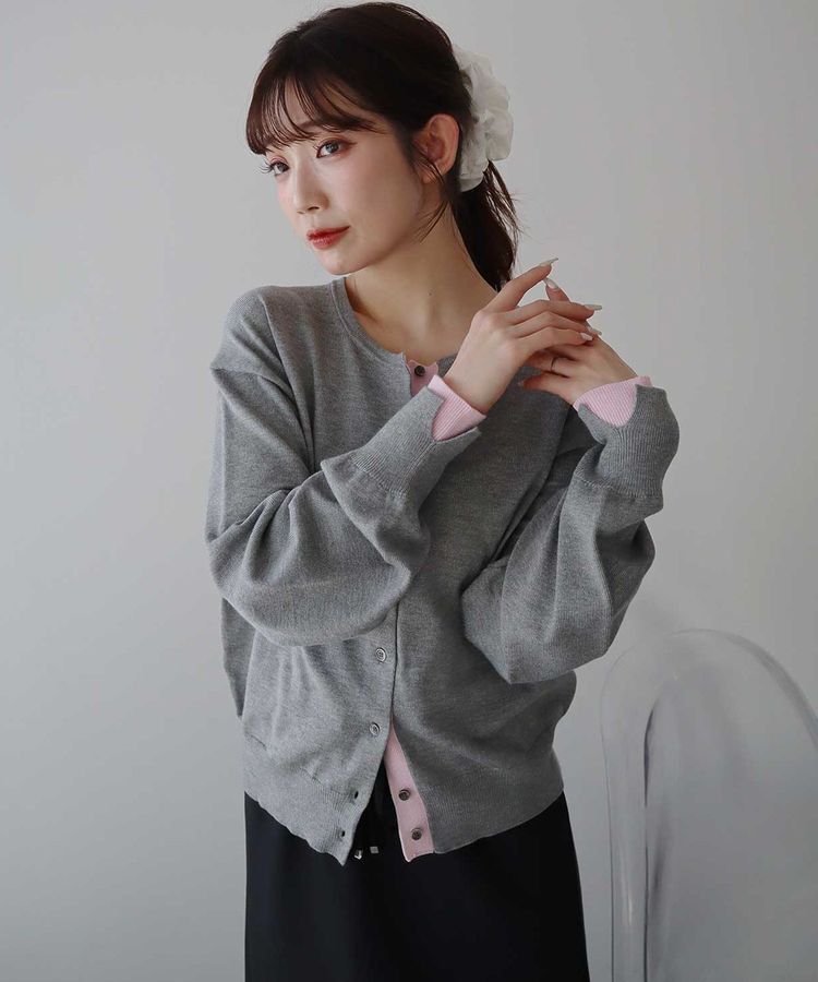earth music&ecology「【UVカット】カラーコンビニットカーディガン」|カーディガン|