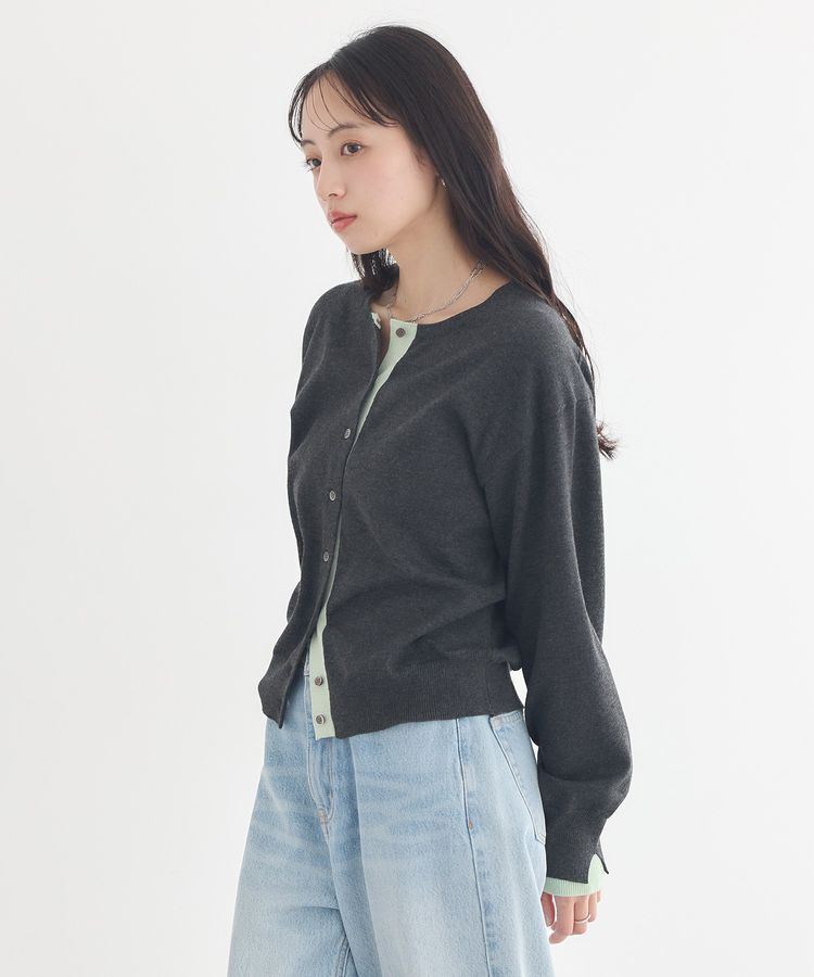 earth music&ecology「【UVカット】カラーコンビニットカーディガン」|カーディガン|
