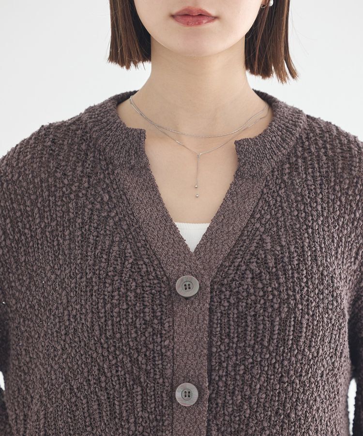 earth music&ecology「ぽんぽんスキッパーカーディガン」|カーディガン|