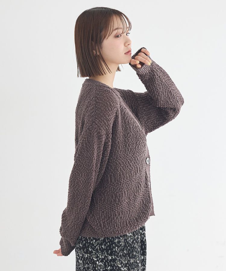 earth music&ecology「ぽんぽんスキッパーカーディガン」|カーディガン|