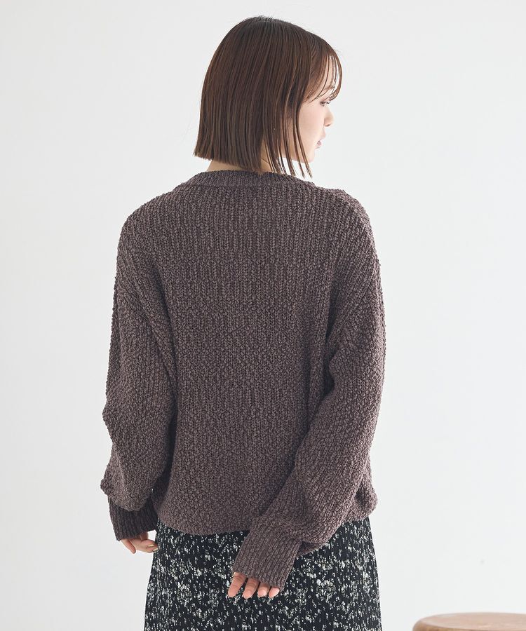 earth music&ecology「ぽんぽんスキッパーカーディガン」|カーディガン|