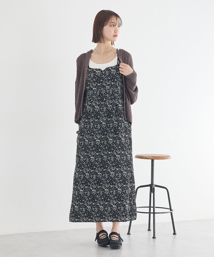 earth music&ecology「ぽんぽんスキッパーカーディガン」|カーディガン|