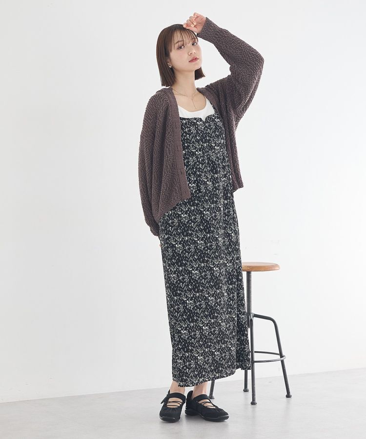 earth music&ecology「ぽんぽんスキッパーカーディガン」|カーディガン|