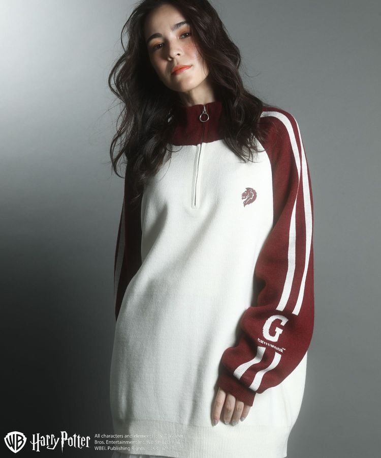 Green Parks「ハリー・ポッター/ライン入りハーフジップニット」|ニット・セーター|