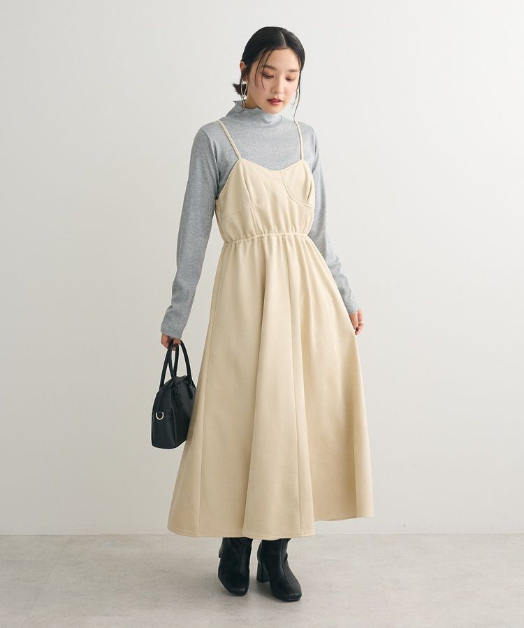 Green Parks「・SUGAR SPOON スエードポンチキャミワンピ」|ワンピース|Ivory