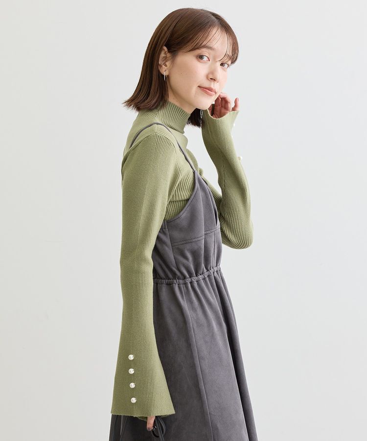 Green Parks「・SUGAR SPOON スエードポンチキャミワンピ」|ワンピース|