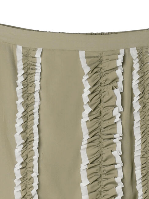 GARAGE OF GOOD CLOTHING「シャンブレーフリルロングスカート」|スカート|