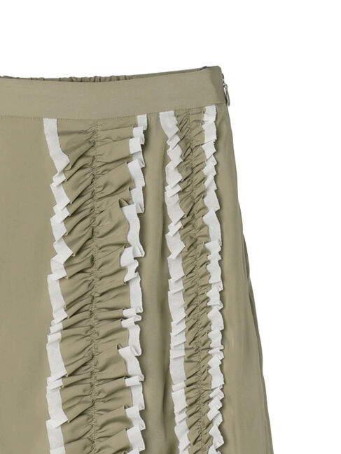 GARAGE OF GOOD CLOTHING「シャンブレーフリルロングスカート」|スカート|