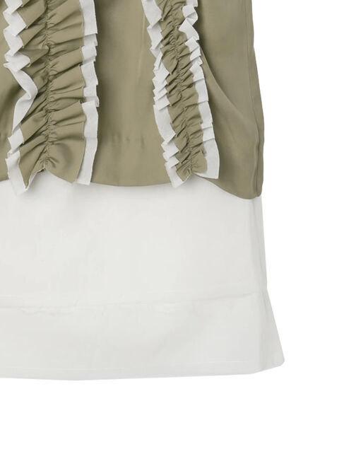 GARAGE OF GOOD CLOTHING「シャンブレーフリルロングスカート」|スカート|