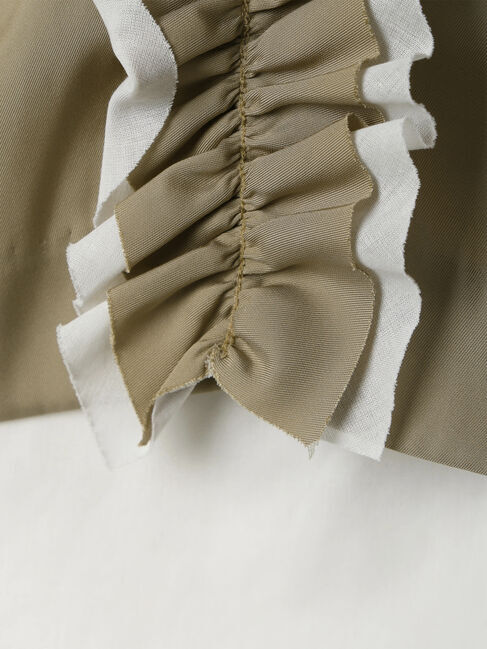 GARAGE OF GOOD CLOTHING「シャンブレーフリルロングスカート」|スカート|