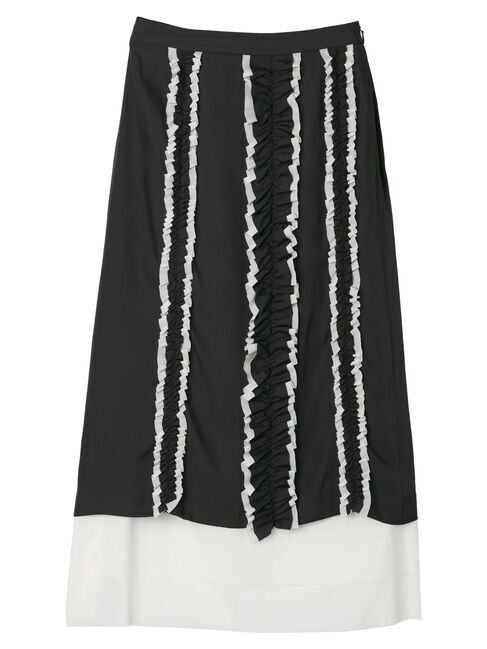 GARAGE OF GOOD CLOTHING「シャンブレーフリルロングスカート」|スカート|