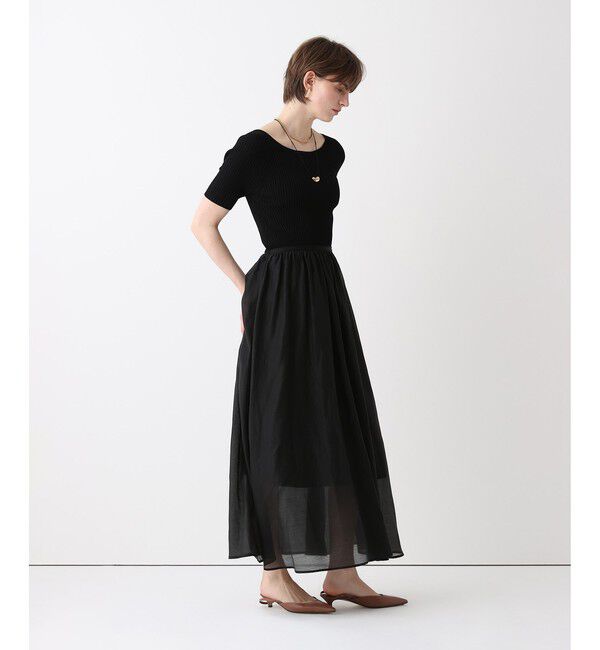 allureville「ニットコンビシアオーガンワンピース」|ワンピース|