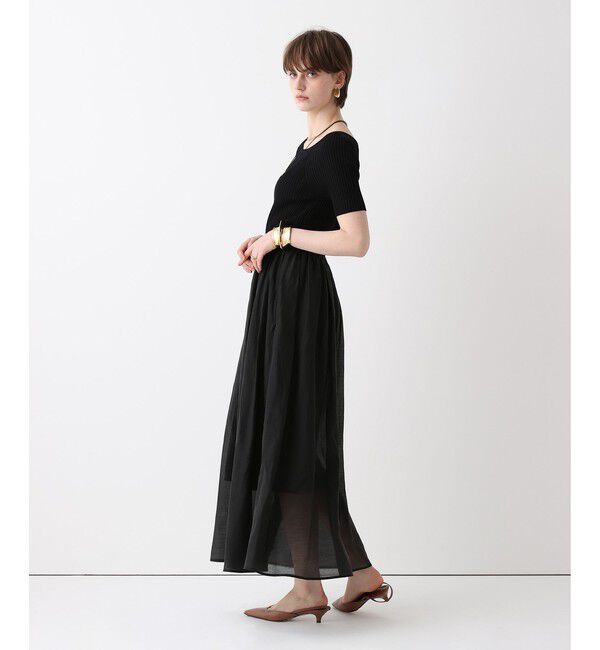 allureville「ニットコンビシアオーガンワンピース」|ワンピース|