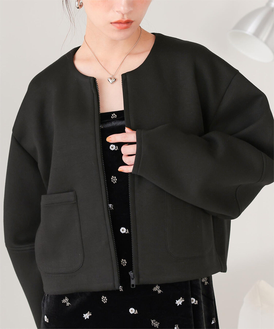 titivate「コクーンスリーブブルゾン」|ブルゾン・スタジャン|