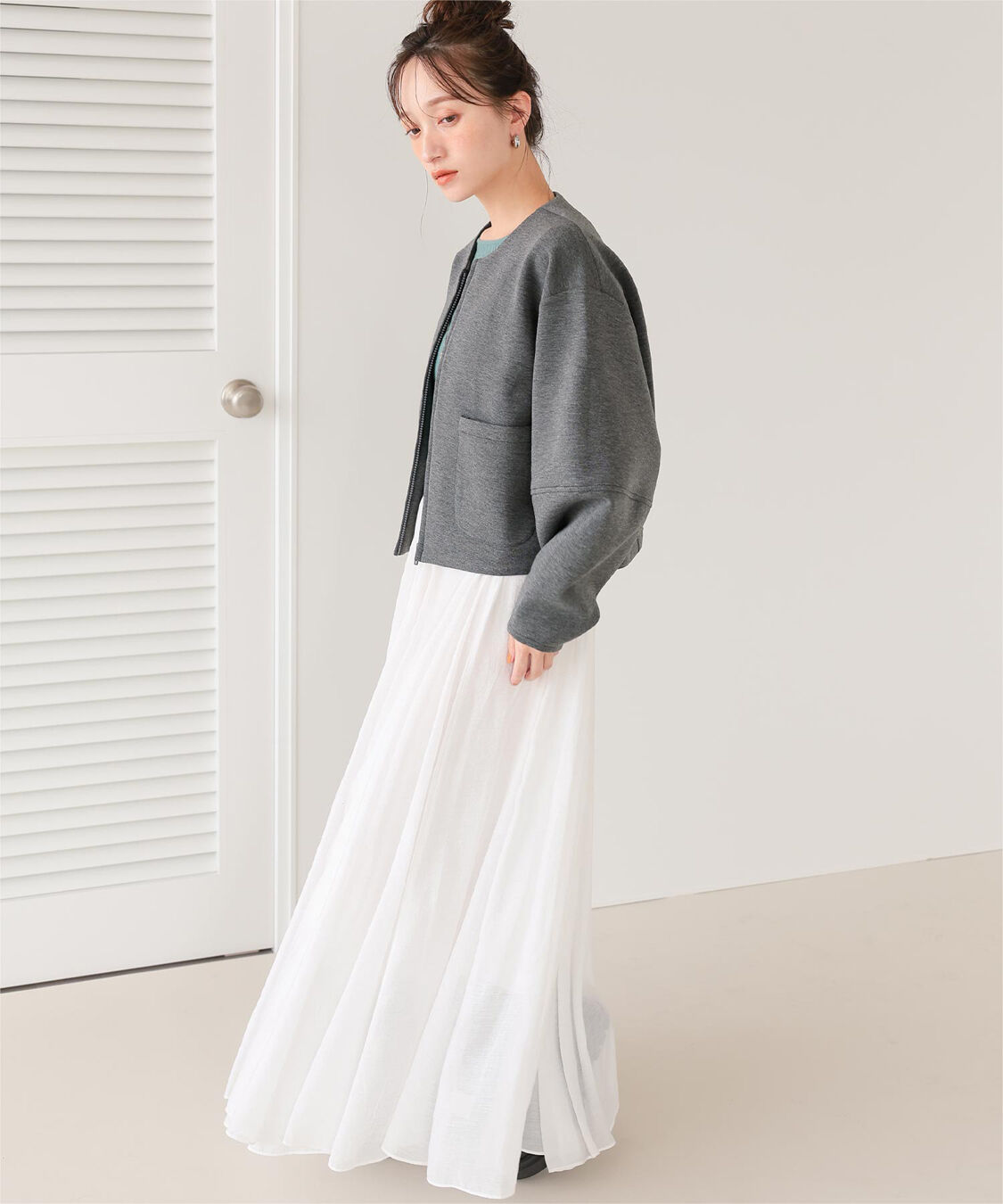 titivate「コクーンスリーブブルゾン」|ブルゾン・スタジャン|