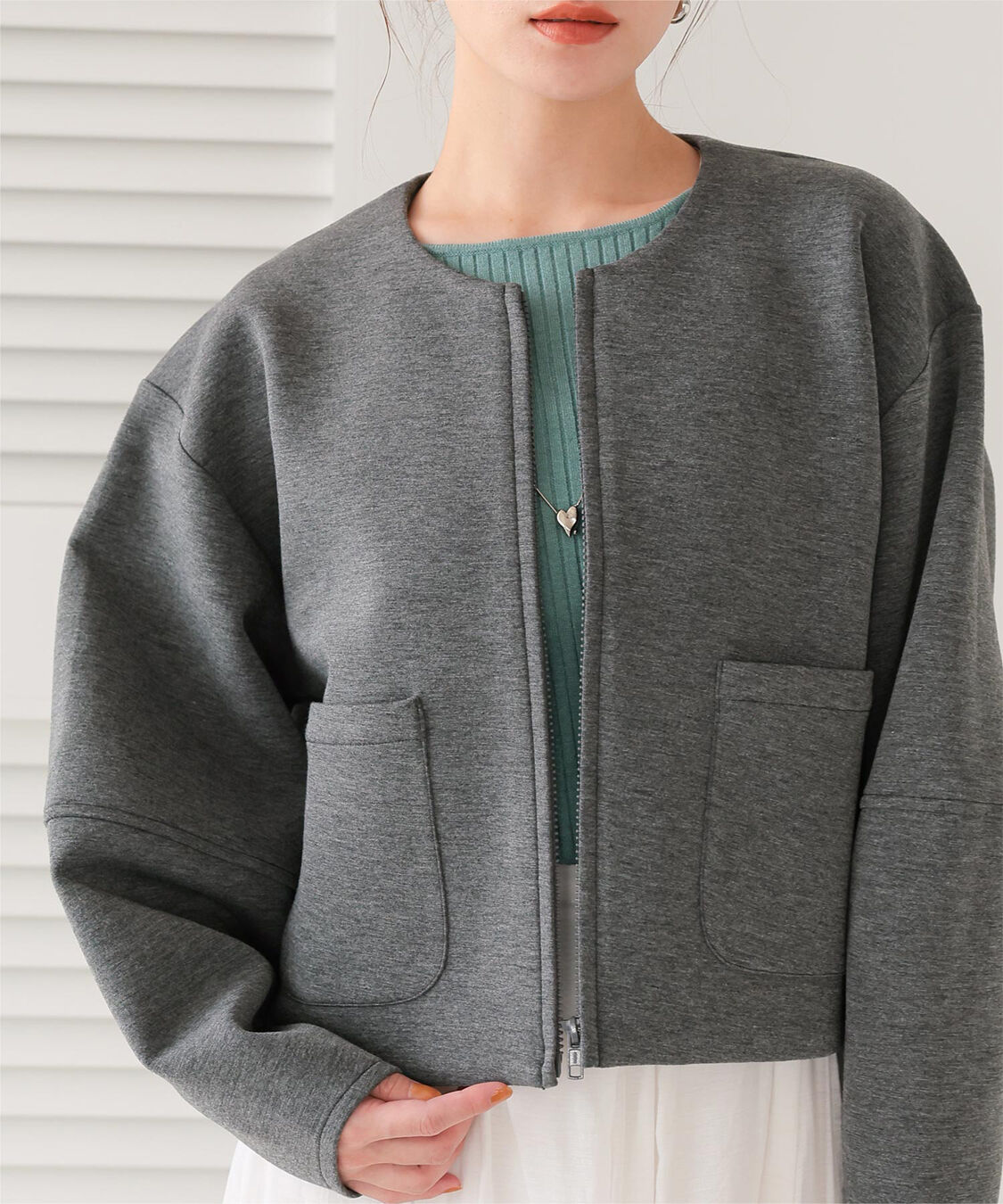 titivate「コクーンスリーブブルゾン」|ブルゾン・スタジャン|