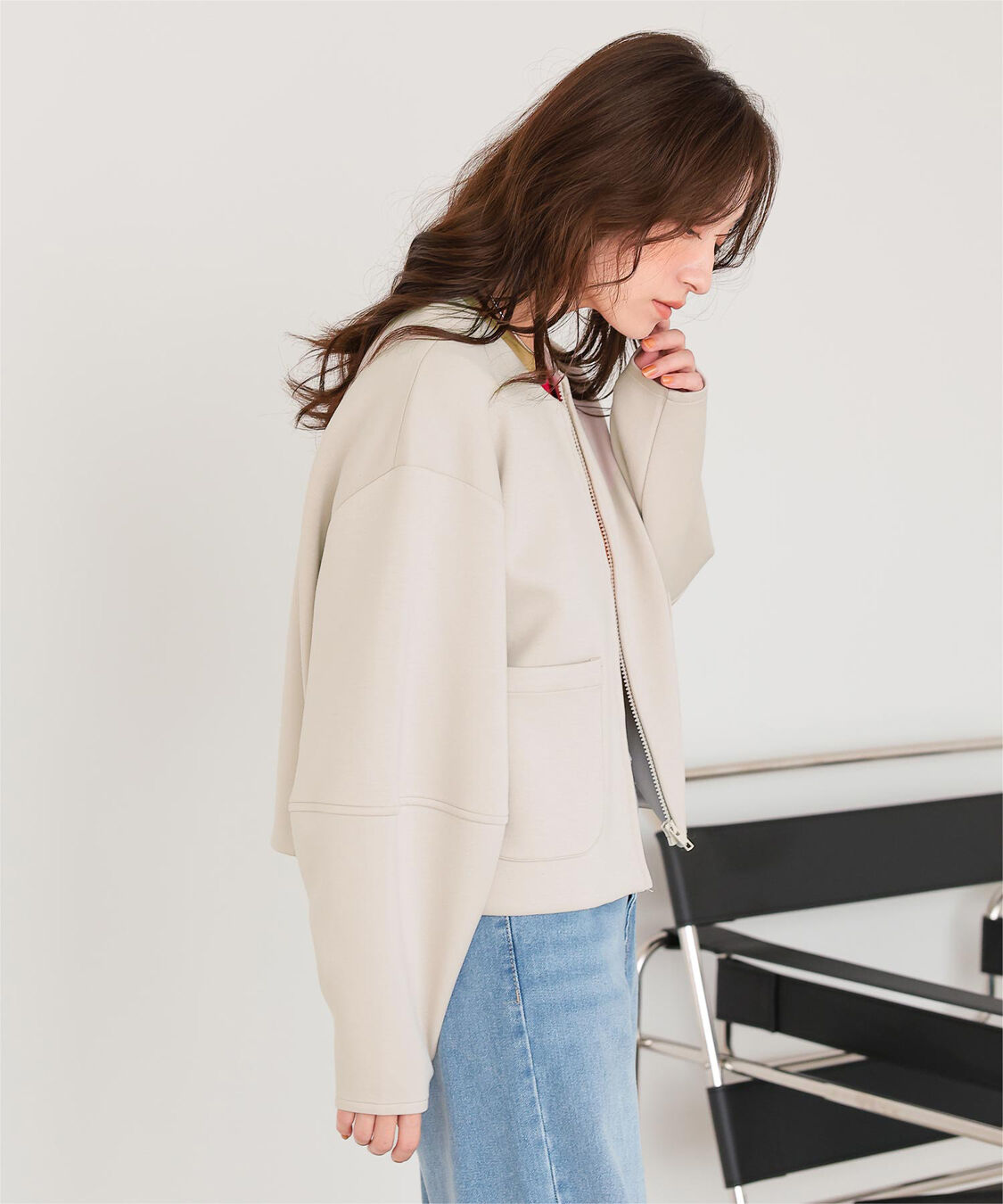 titivate「コクーンスリーブブルゾン」|ブルゾン・スタジャン|