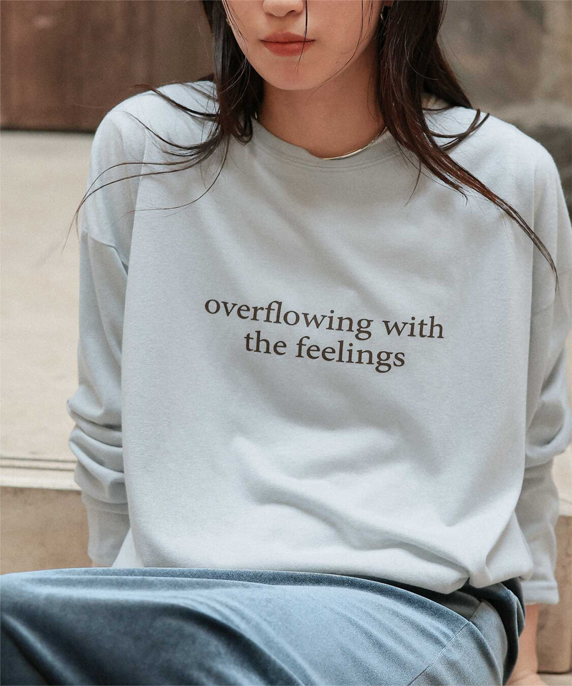 titivate「文字プリントシアーロングTシャツ」|Tシャツ・カットソー|