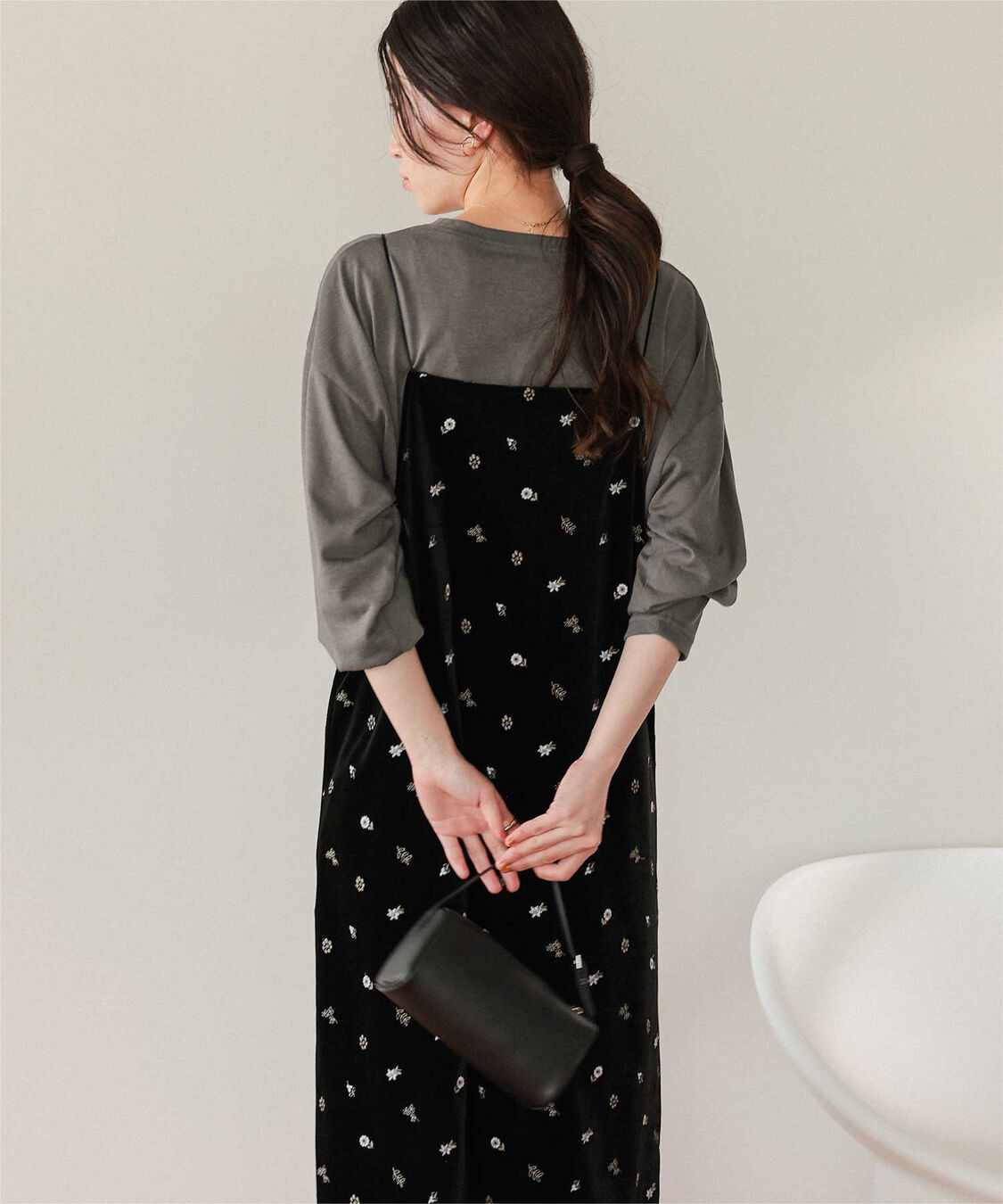 titivate「文字プリントシアーロングTシャツ」|Tシャツ・カットソー|