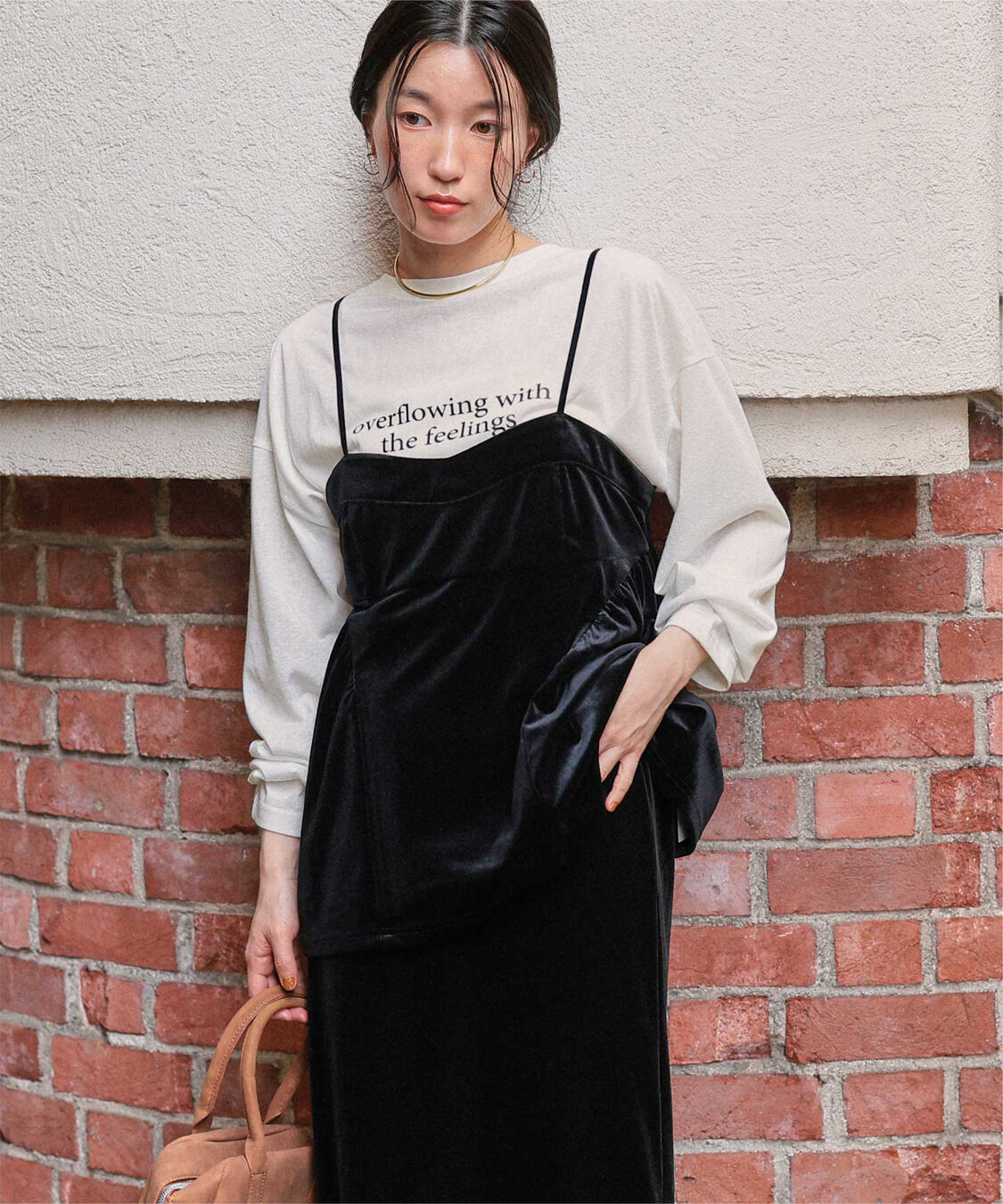 titivate「文字プリントシアーロングTシャツ」|Tシャツ・カットソー|