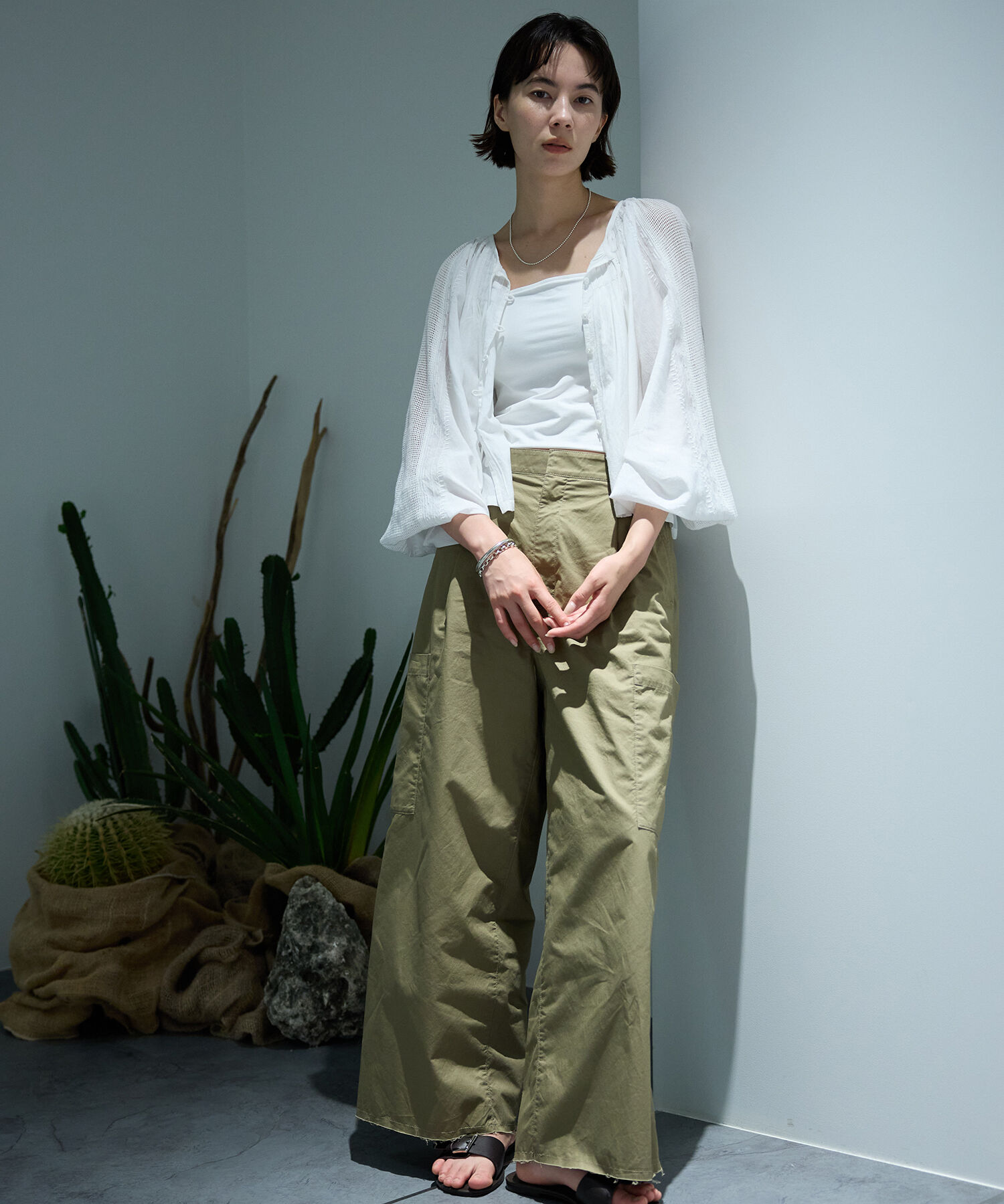 BABYLONE「インドレースドッキングブラウス」|シャツ・ブラウス|