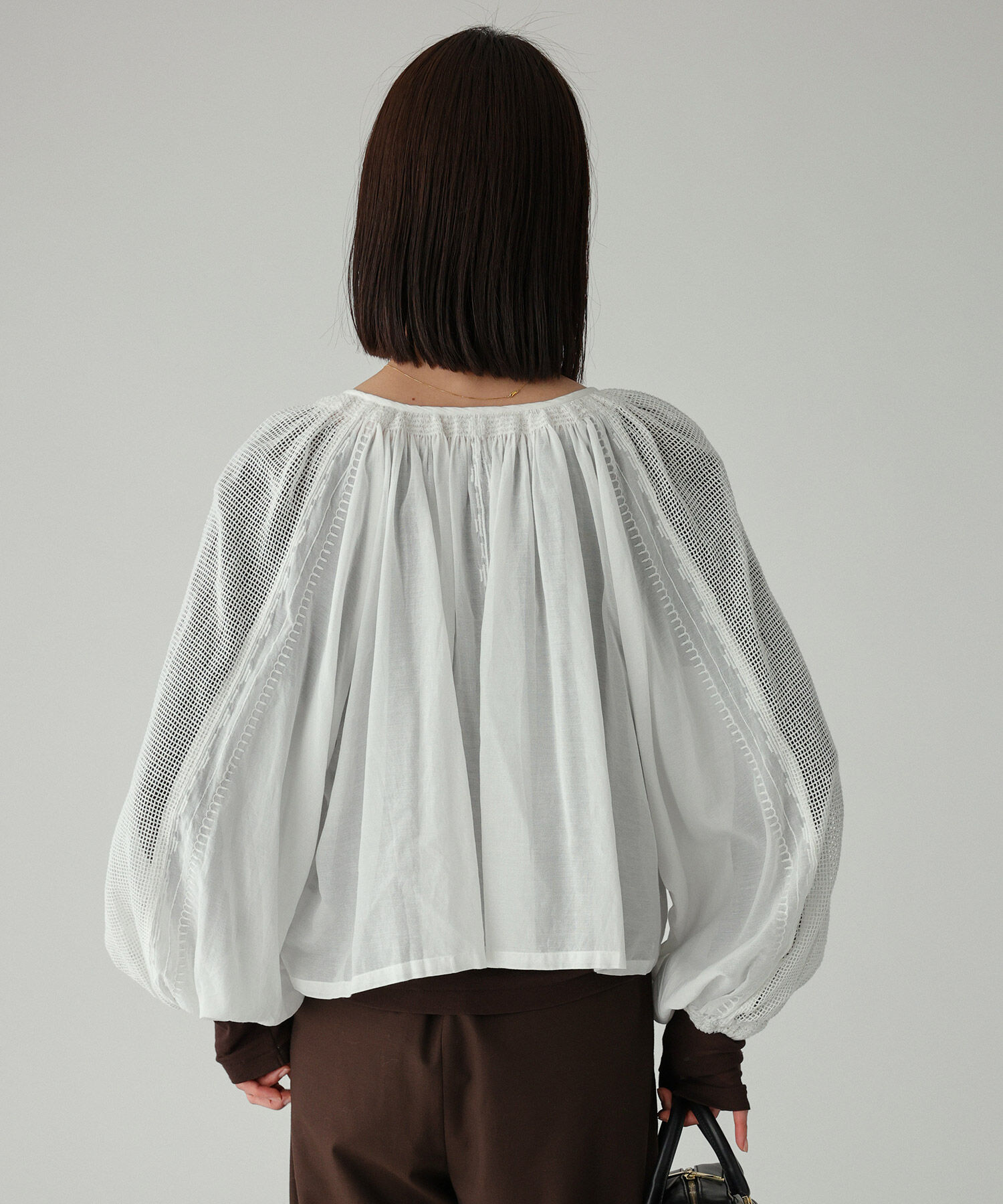 BABYLONE「インドレースドッキングブラウス」|シャツ・ブラウス|