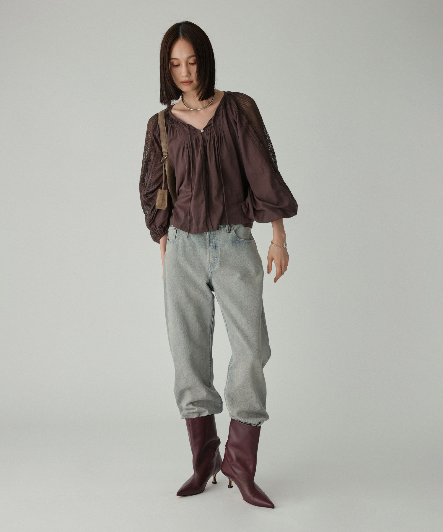 BABYLONE「インドレースドッキングブラウス」|シャツ・ブラウス|