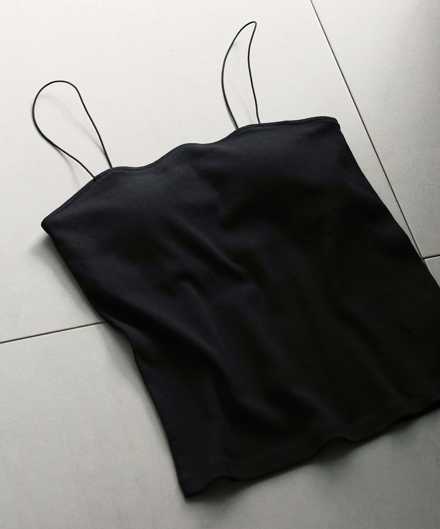 BABYLONE「パット付きキャミ」|キャミソール|ﾌﾞﾗｯｸ