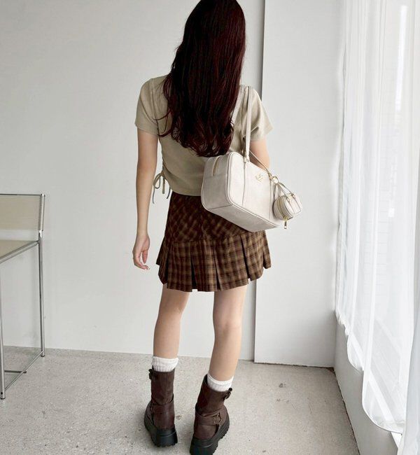  「チャーム付きスクエアボストン」|ショルダー・メッセンジャー|