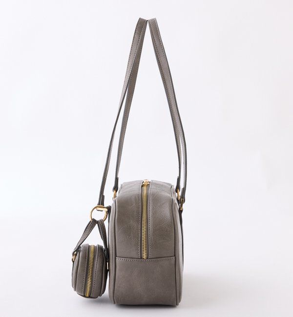  「チャーム付きスクエアボストン」|ショルダー・メッセンジャー|