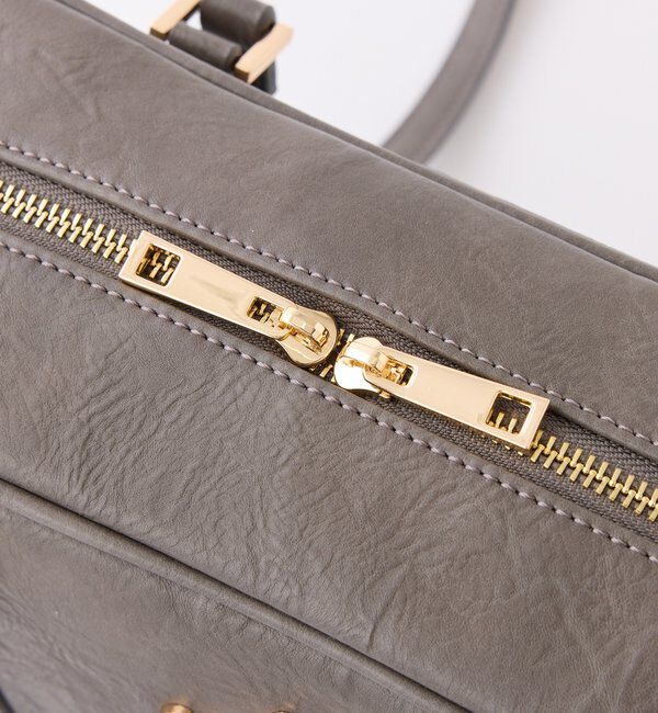  「チャーム付きスクエアボストン」|ショルダー・メッセンジャー|