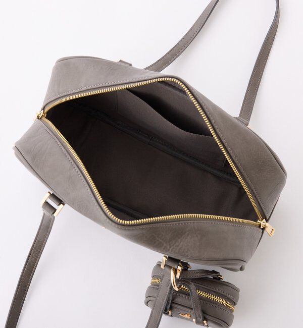  「チャーム付きスクエアボストン」|ショルダー・メッセンジャー|