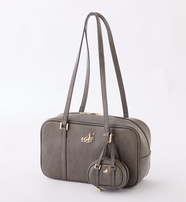  「チャーム付きスクエアボストン」|ショルダー・メッセンジャー|