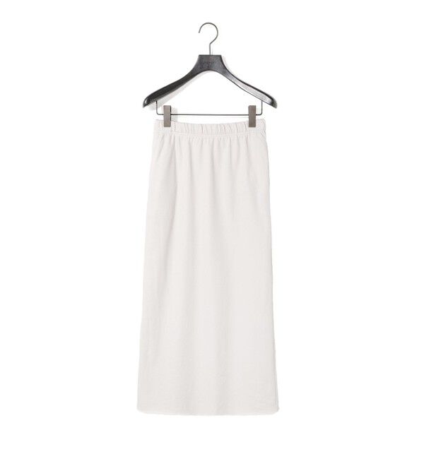 MIDIUMISOLID「MIDIUMISOLID for Ladies スウェットフレアロングスカート」|スカート|グレージュ