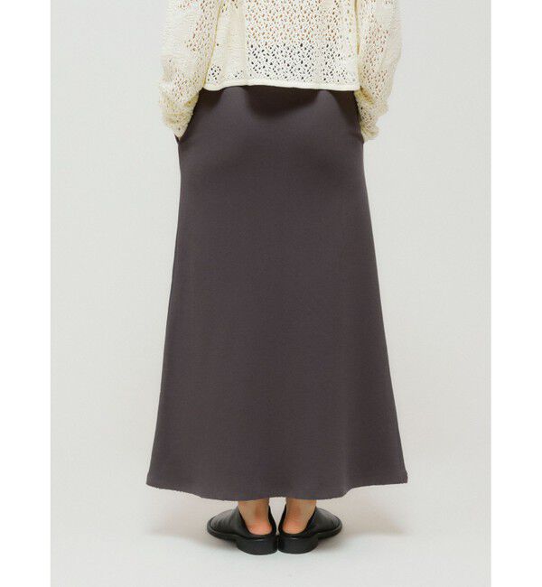 MIDIUMISOLID「MIDIUMISOLID for Ladies スウェットフレアロングスカート」|スカート|