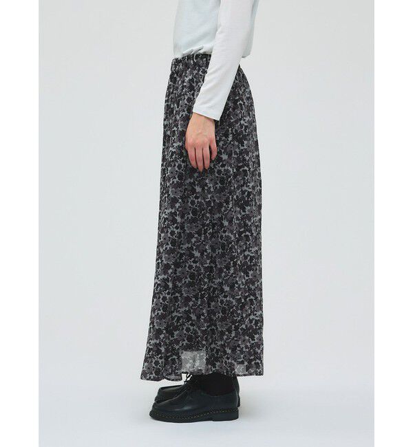 mizuiro ind「mizuiro ind フラワープリントロングスカート」|スカート|