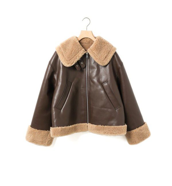 MARMARMAR「MARMARMAR フェイクムートンジャケット」|その他|ブラウン