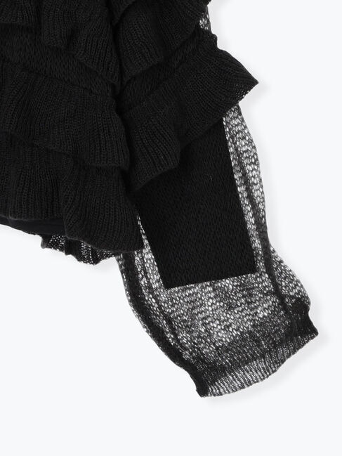 SM2「インナーSETモヘアタッチシアーフリルニット」|ニット・セーター|