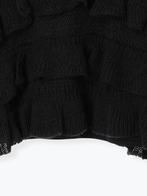SM2「インナーSETモヘアタッチシアーフリルニット」|ニット・セーター|