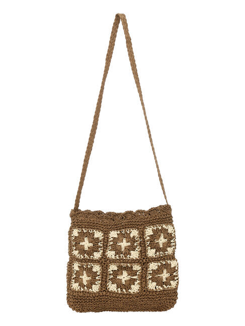 Samansa Mos2「ペーパーフラワーバッグ」|その他|ブラウン